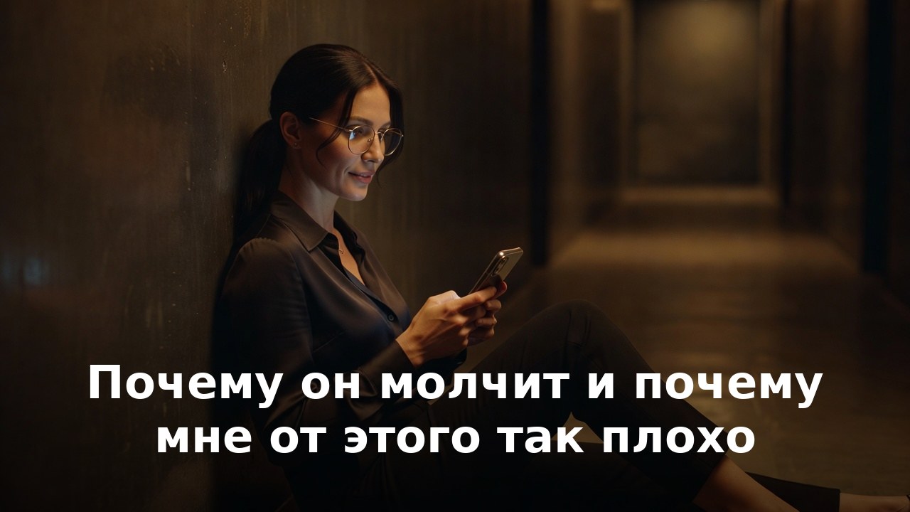 Почему он молчит и почему мне от этого так плохо