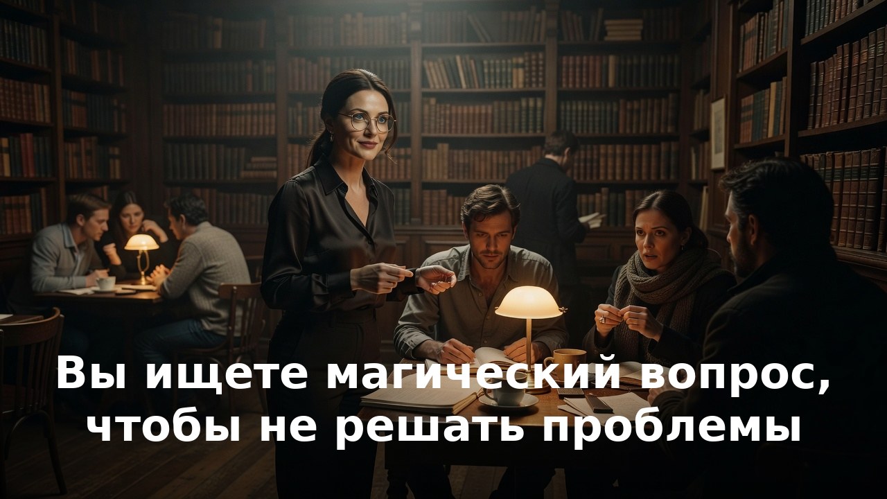 Вы ищете магический вопрос, чтобы не решать проблемы