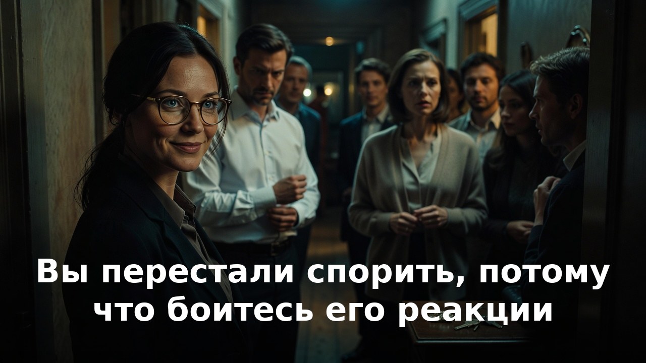 Вы перестали спорить, потому что боитесь его реакции