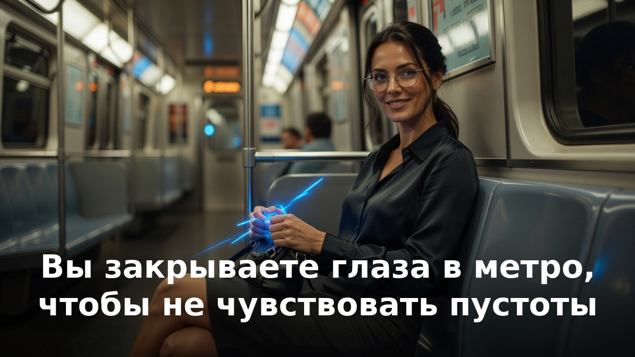 Вы закрываете глаза в метро, чтобы не чувствовать пустоты