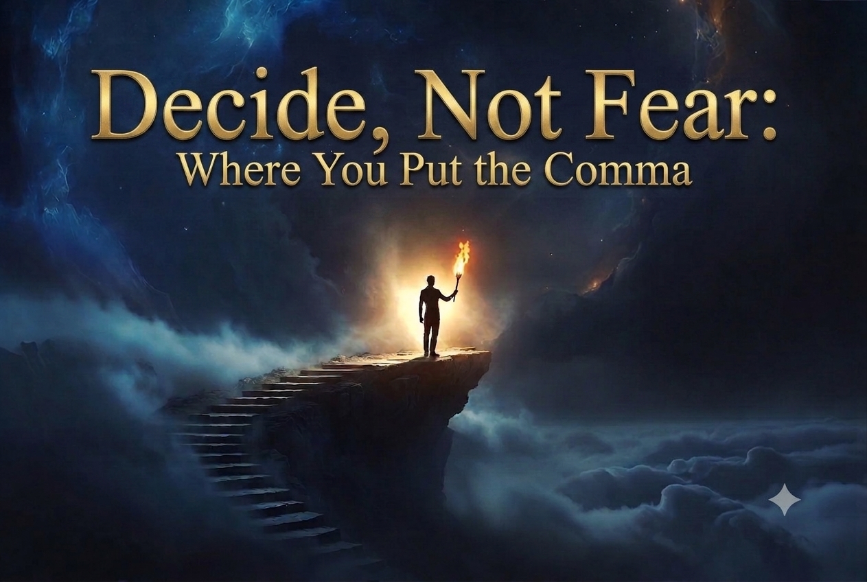 Decide, Not Fear: Where You Put the Comma