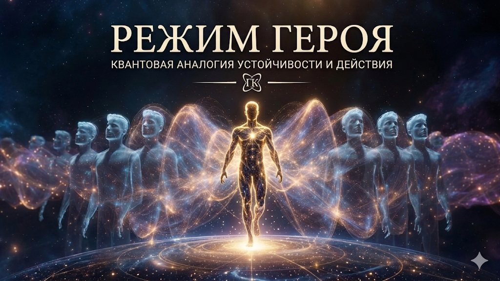 Режим героя: квантовая аналогия устойчивости и действия